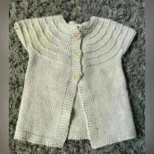 Rylee+Cru Grey Wool Blend Button Down Cardigan Sz 1